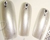 Elegant White Nails
