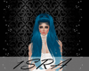 long turquoise hair