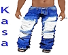 Mens Ripped Blue Jeans
