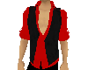 Black Vest Red Shirt