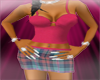 -CT Pink Plaid Skirt Fit