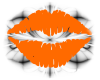 (S) Orange Lips Rug