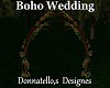 Boho wedding arch