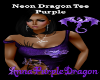 Neon Dragon Tee-Purple
