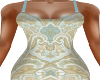 Blue/Taupe Pasley Dress