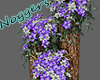 Rustic Flower Log Purple
