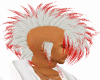 SM White/Red Punk Hair