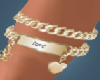 Gold Love  Bracelets R