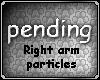 Right arm particles