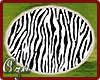 Zebra Print Round Rug
