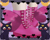 FOX Pink butterfly boots