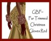 GBF~Fur Trim Red Gloves