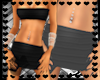 [SL] top and skirt black