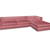 velvet sofa - rose