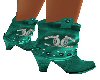 *F70 Teal Cowgirl Boots