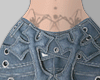 ғ' Skirt Y2k Cross Blue