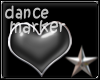 *mh* Blk Heart DanceMark
