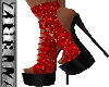 Heels Black Red
