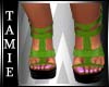 "NJX" green shoes