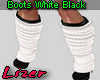 Boots White Black