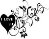 tatoo  I love you JF
