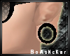 (BoA)Blk BigPlug Earring