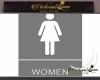 Bathroom Woman Sign