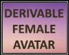 Derivable Female Avatar