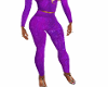 LS Purple Glamer Legging