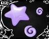 . purple floating stars