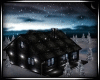 Winter Night Cabin