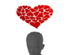 love heart head sign