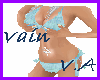 Neon Aqua Rave Bikini