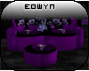 *E* purple snuggle sofa