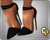 *cp*Leather Pumps Blk