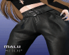 MxU-Black leather pants