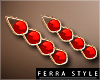 ~F~Vesta Earrings Red