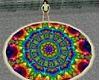 psychadelic rainbow rug