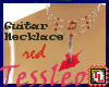 Guitar Necklace Red