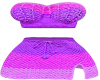 2Pc Purple Knit Dress