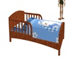 blue toddler bed (girl)