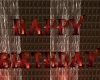 RED HAPPY BIRTHDAY SIGN