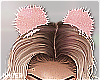 Pink Sparkle Hair Poms