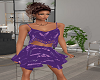 Purple Boho Skirt Set