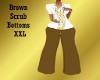 XXL Brown Scrub Pants