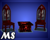 MS Vamp 2 Chairs Red