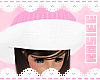 ✿ baby pink summer hat