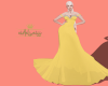 e_yellow glam dress