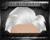 [K] White Slick Hair