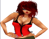 Bustier Bright Red